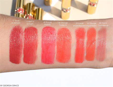 ysl rouge volupté shine oil-in-stick swatches|ysl volupte lipstick review.